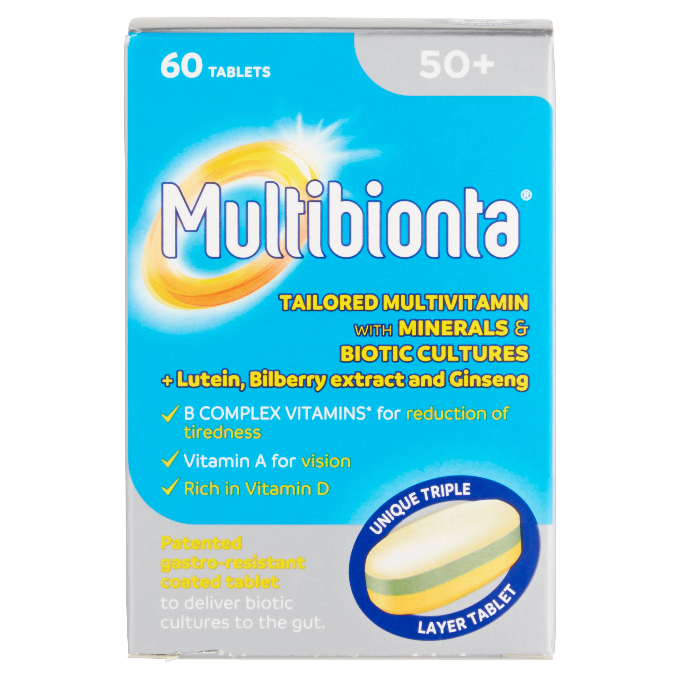 Multibionta 50+ 60 Tablets