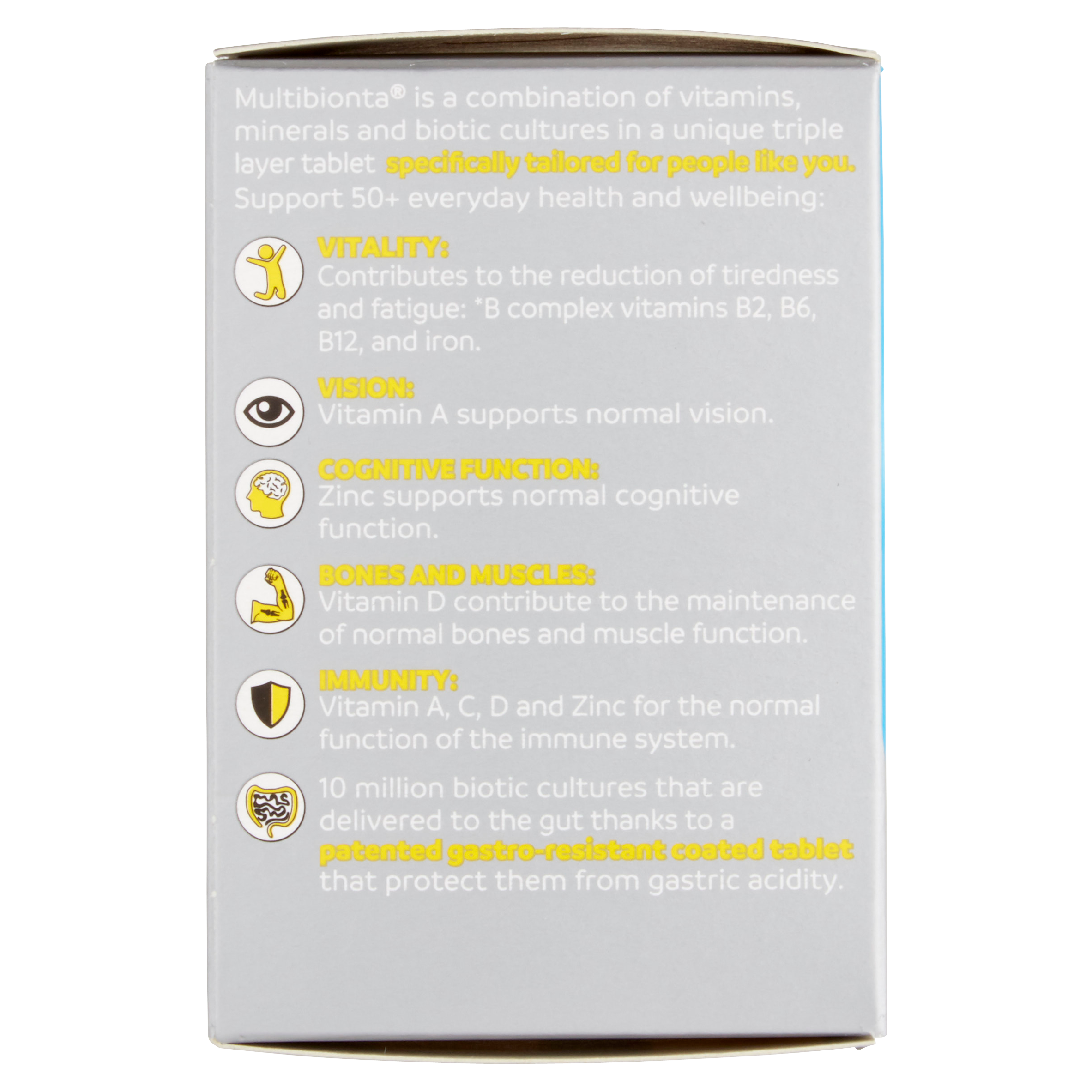 Multibionta 50+ 60 Tablets